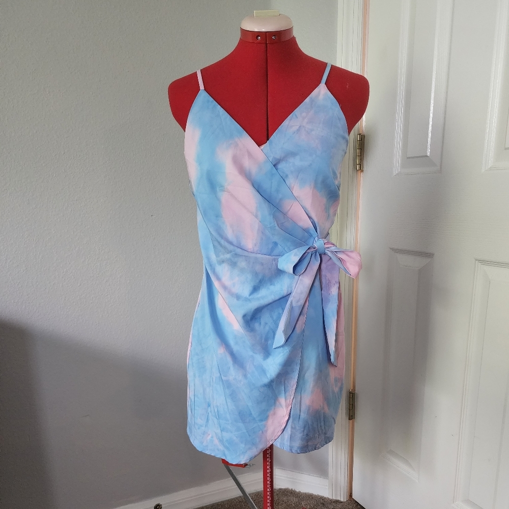 Cotton Candy Wrap Dress